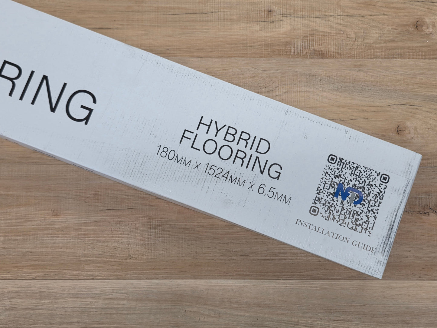 Box of Australian Blackbutt Hybrid Flooring.