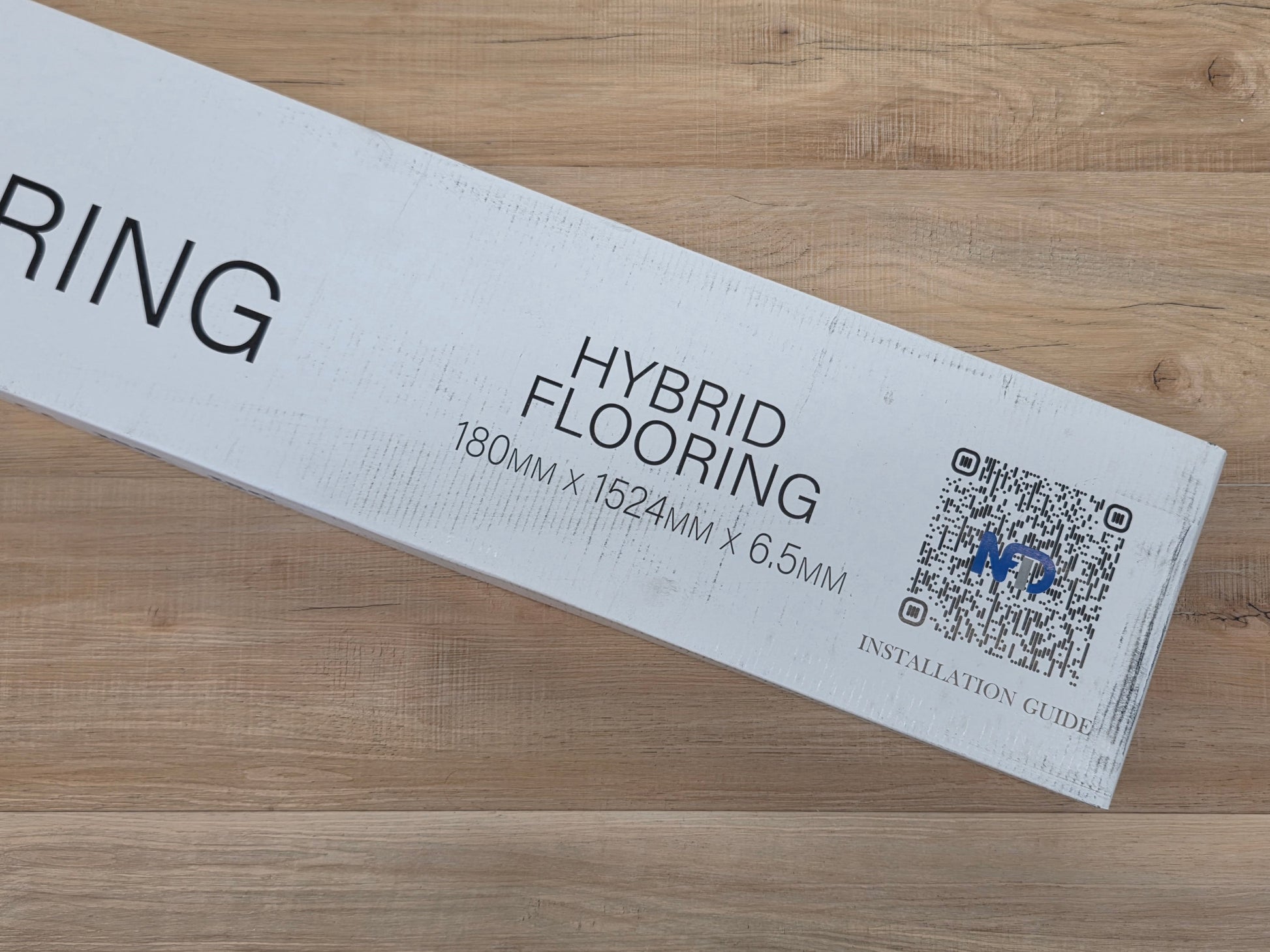 Box of Australian Blackbutt Hybrid Flooring.