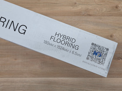 Box of Australian Blackbutt Hybrid Flooring.