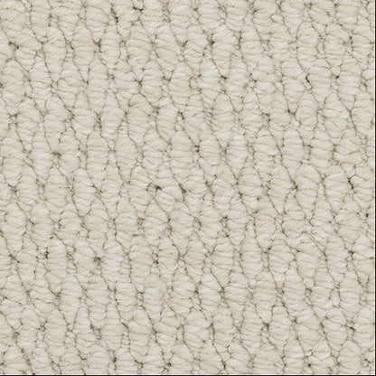 Close-up of beige carpet texture.