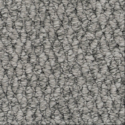 Textured gray carpet.