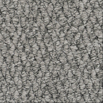 Textured gray carpet.