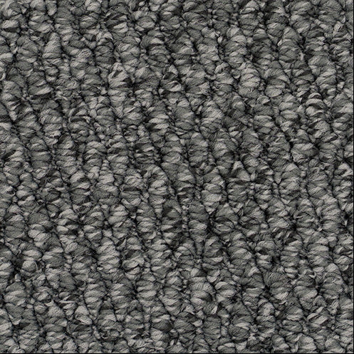 Textured gray carpet.