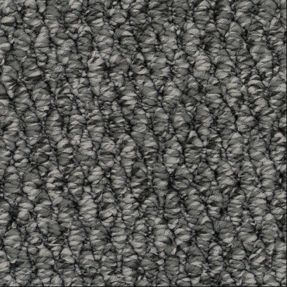 Textured gray carpet.