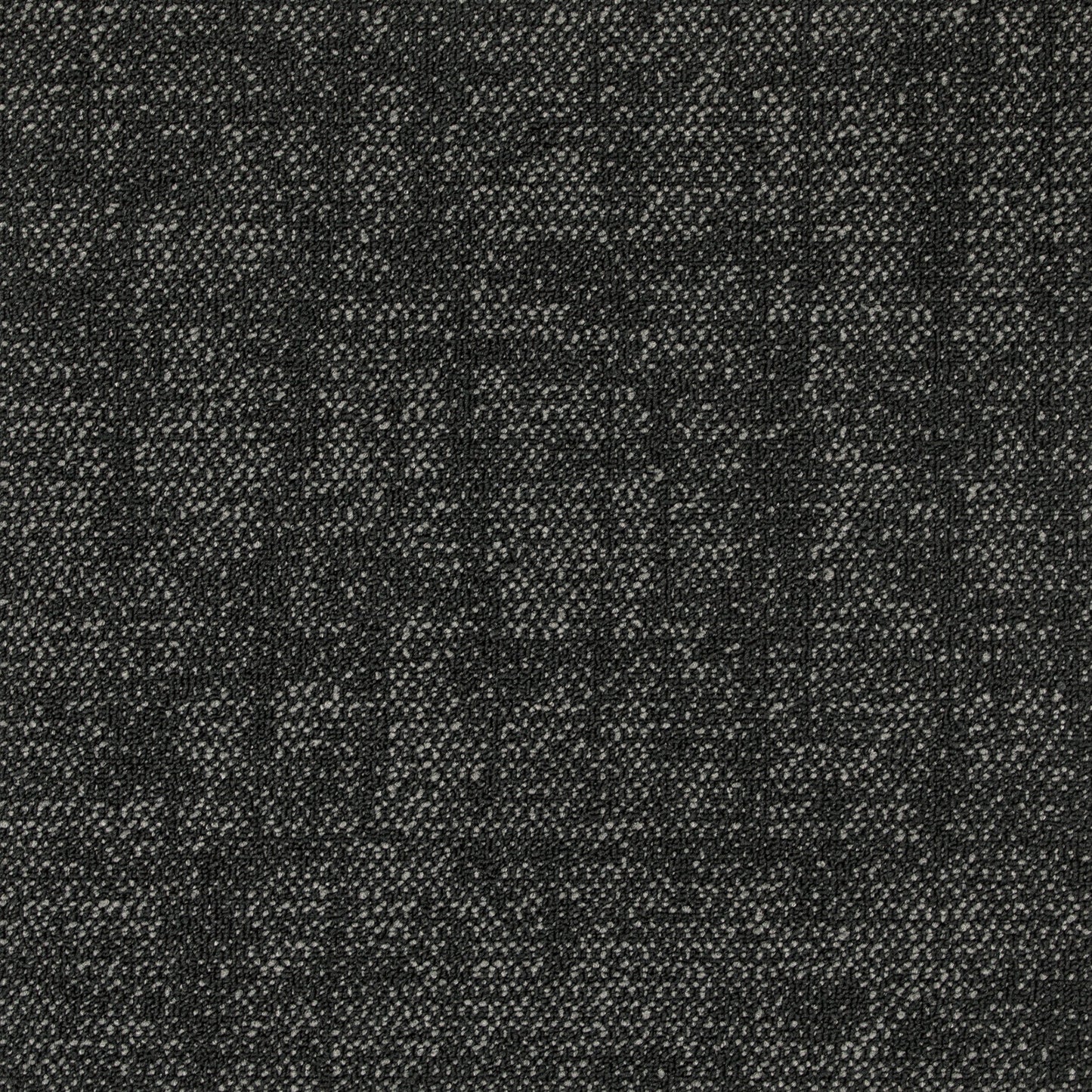 A close-up of a dark charcoal gray woven fabric texture with a subtle heathered pattern.