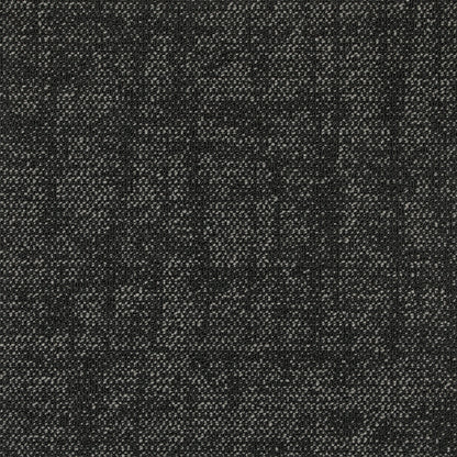 A close-up of a dark charcoal gray woven fabric texture with a subtle heathered pattern.