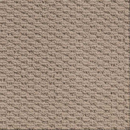 Patterned Loop Pile Carpet in the colour Almond a warm beige.