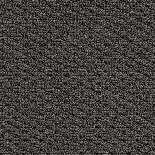 Patterned Loop Pile Carpet in the colour Ash Grey. 