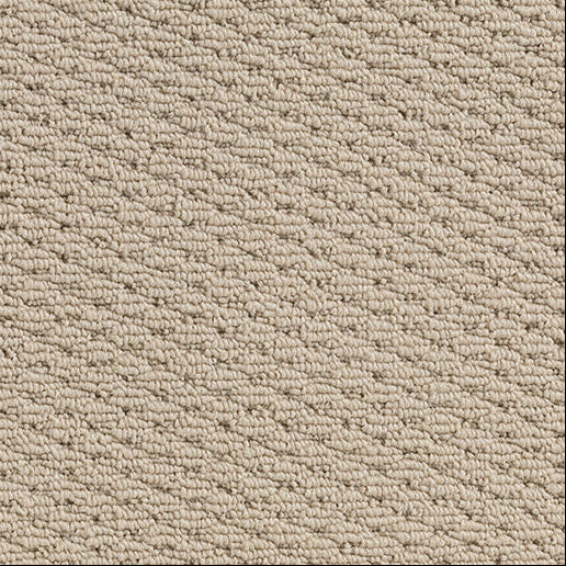 Patterned Loop Pile Carpet in the colour Slick a light beige. 