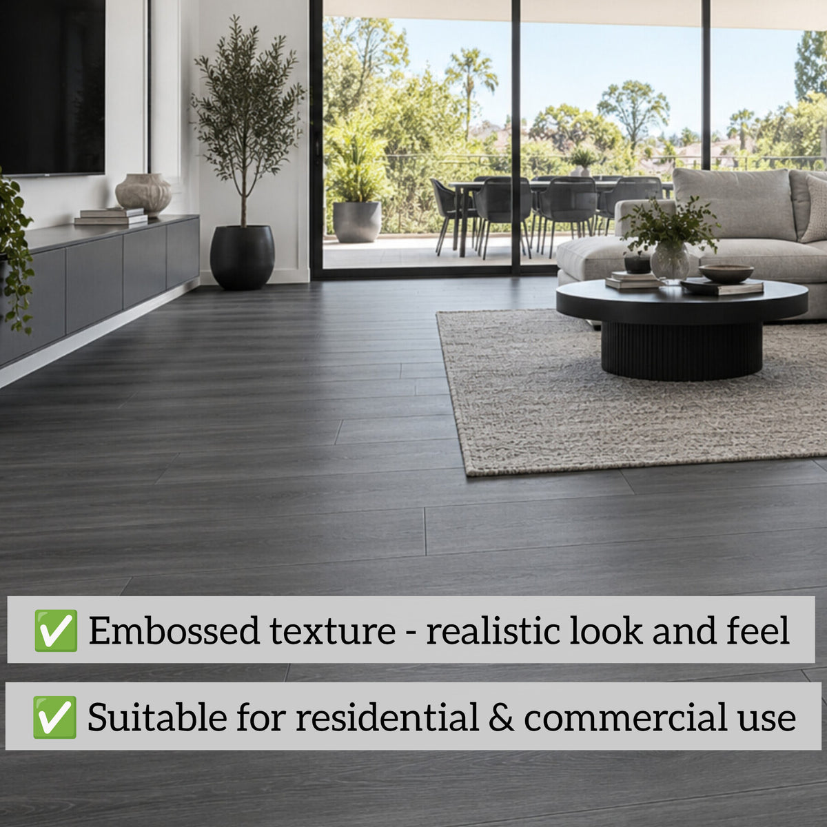 Midnight Oak Vinyl Plank - Limited Stock 270 sqm
