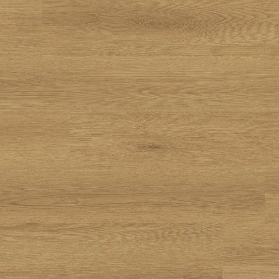 Light oak laminate flooring planks with a natural grain texture in warm tan and beige tones.