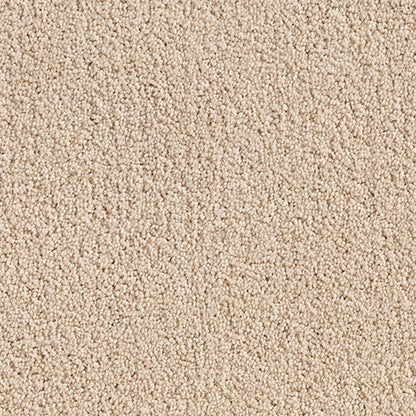 Solution Dyed Nylon, Cut Pile Twist light beige carpet swatch in Vellum from Pacific range. 