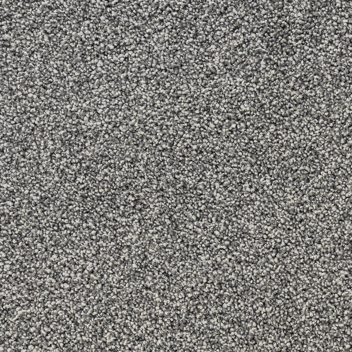 Close-up of a light gray flecked carpet.
