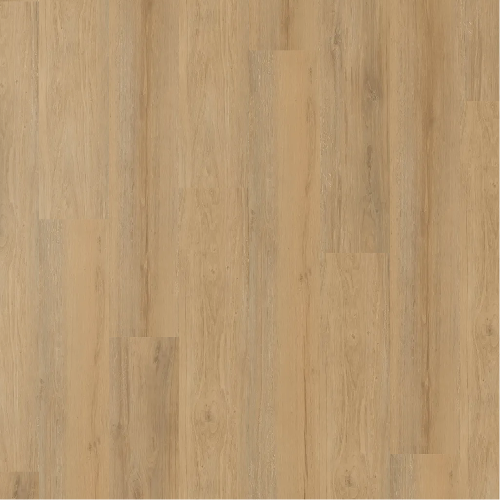 Close up of vinyl plank Tan Hardwood.