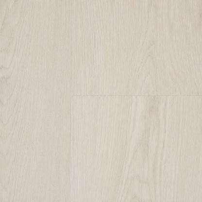 Sample of White Oak hybrid flooring with a light oak finish.