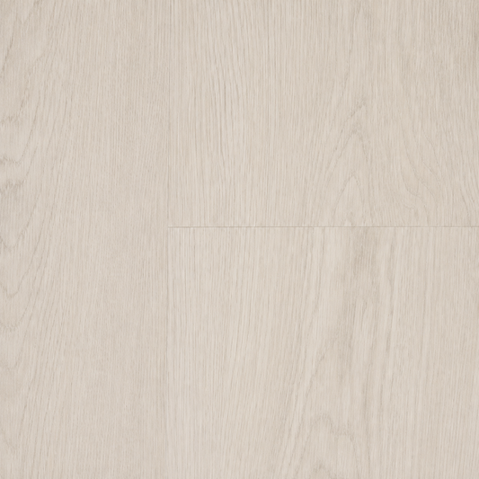 Sample of White Oak hybrid flooring with a light oak finish.