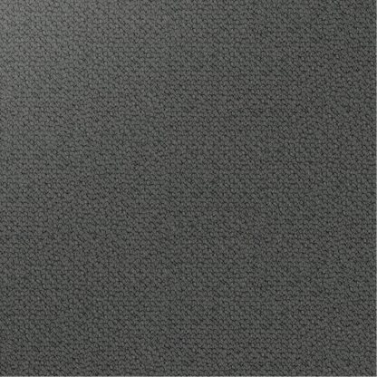 Close-up showing the chunky loop pile texture of solution dyed nylon carpet for family living spaces. colour Iron