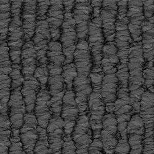 Detailed view of deep grey Redbook Central Valley loop pile carpet, stain-resistant nylon.