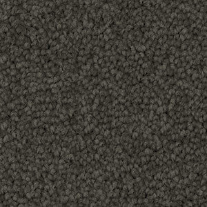 Close-up of dark gray carpet texture. Mouse Grey. 