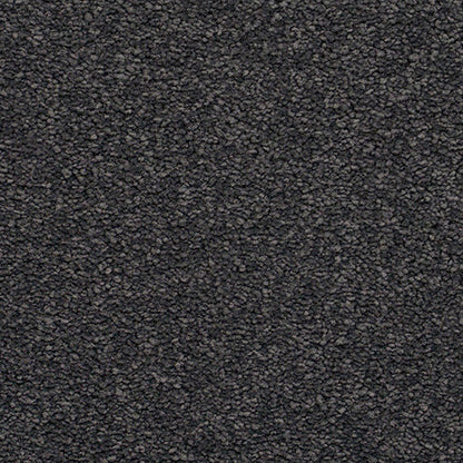 Textured dark gray carpet.
